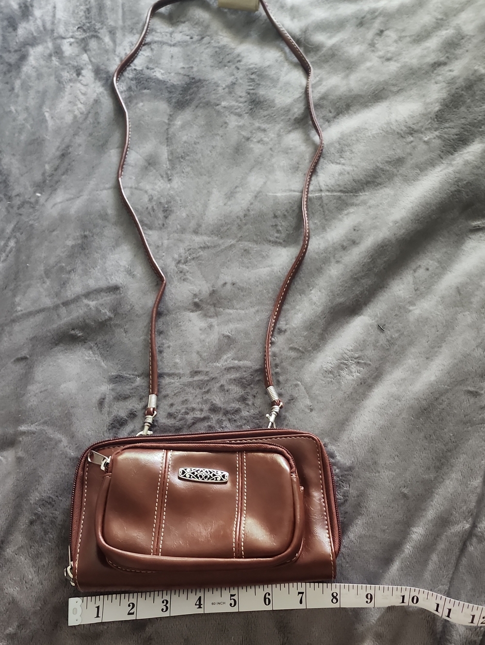 Brown Crossbody Wallet.
